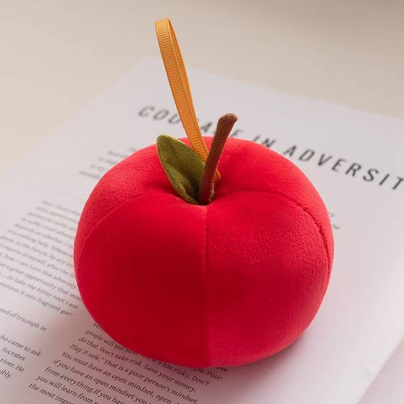 Newest Dopamine Apple Backpack Pendant Keychain Kawaii Plush Toy Figure Doll Cartoon Cute Gift Doll for Friends Suitable Doll 0-10cm
