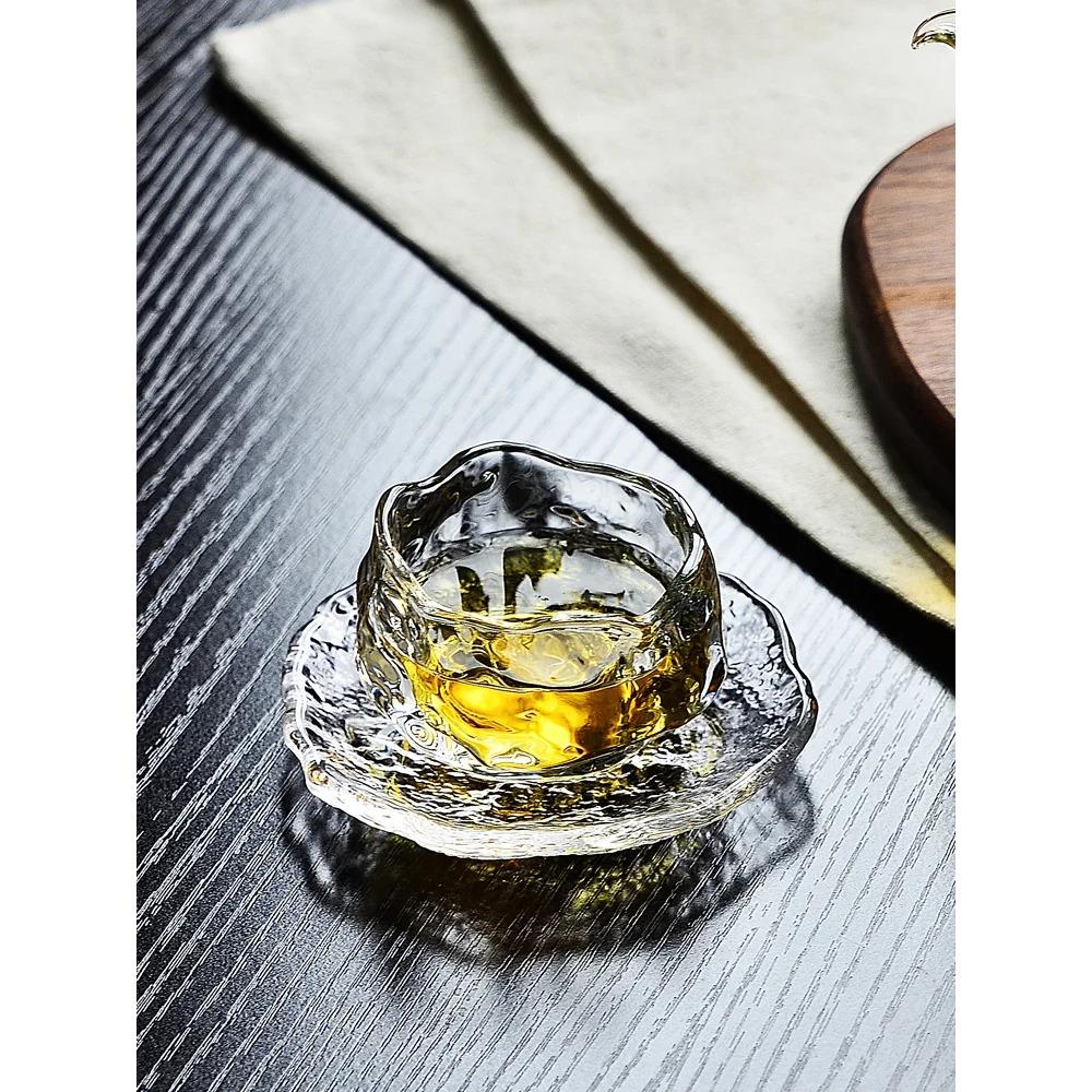 Japanese Sle Glass Tea Cup Set Small Gongfu Tea Cups Personal Dedied Sake Cups Home Use Tea Ceremony Owner Cup