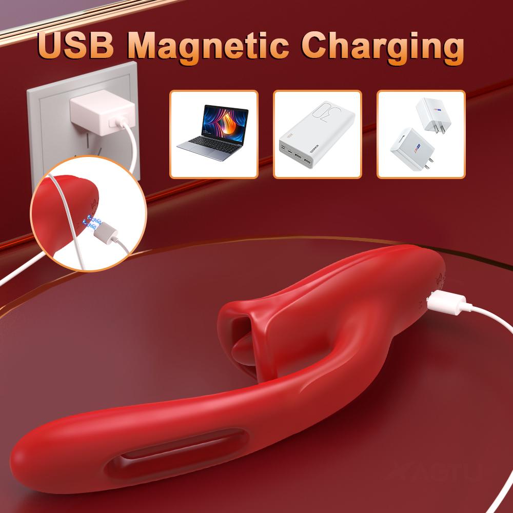 Tapping Vibrator for Women Tongue Licking Clitoris Stimulator Vagina Vibrator Oral Sex Toy for Women Female Masturbation