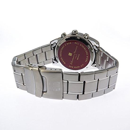 Salvatore Marra SM15116-SSBKPG Men's Radio-Controlled Solar Watch [Used]