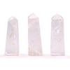 Hand-Carved Clear Quartz Crystal Obelisk Tower 3.5–5cm