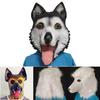Máscara de Látex Poodle Lobo Cão Husky Fantasia de Animal de Desenho Animado Para Natal e Halloween