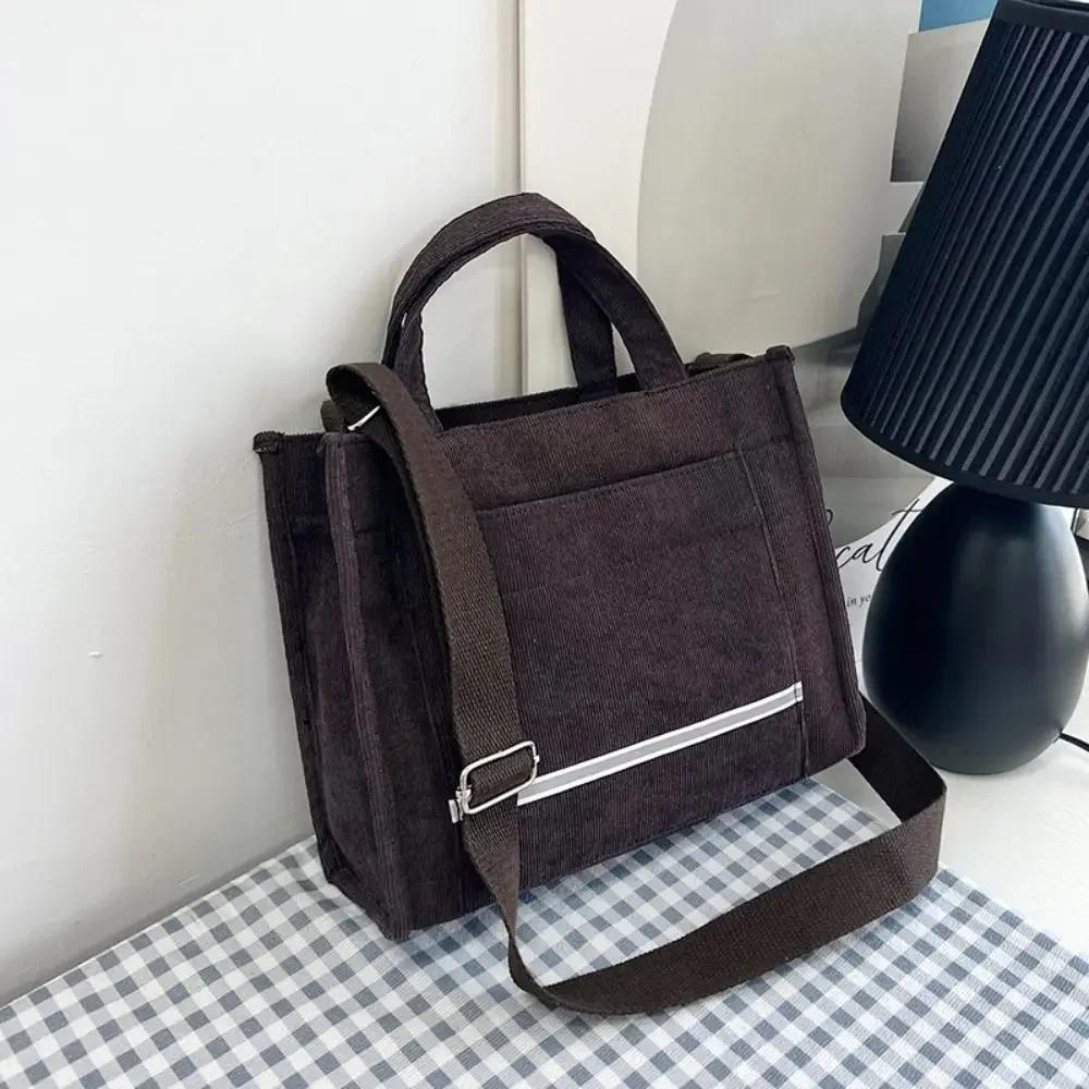 Corduroy Polyester Crossbody Bags Fashion 7 Colors Vintage Messenger Bag Shoulder Backpack Women