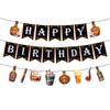 Oktoberfest Party Decorations Beer Banner Balloon 40th Cake Topper Number Balloon for German Beer Birthday Party Supplies Favors