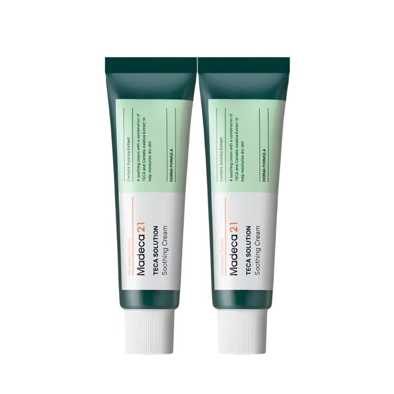 [Madeca21] TECA Solution Soothing Cream (50ml x 2pcs) - Intensive Calming & Hydration