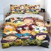 Anime Digimon Adventure Monster Bedding Set Duvet Cover Bed Set Quilt Cover Pillowcase Comforter King Queen Size Boys Adult