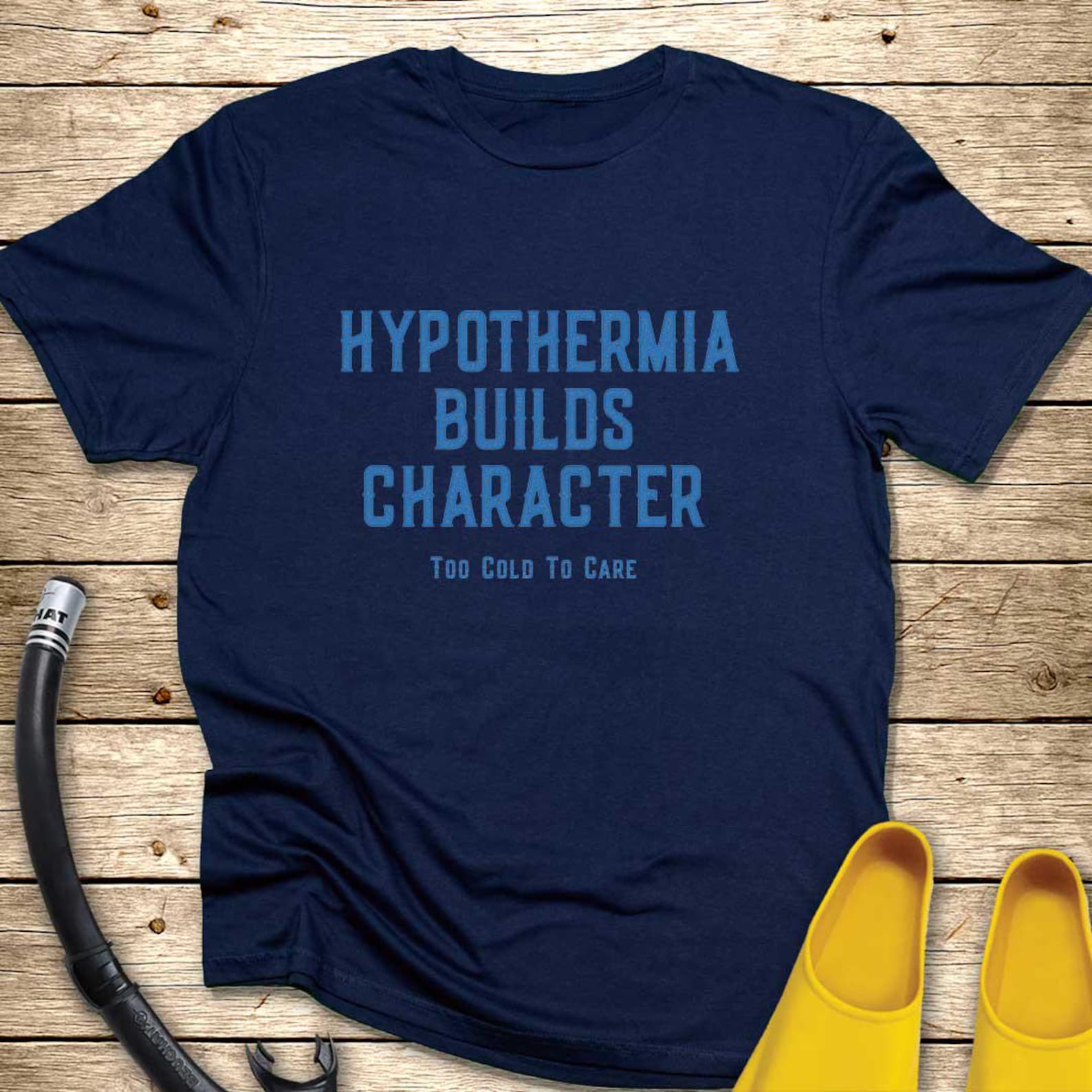 Hypothermia Builds Character T-Shirt | Funny Winter Quote Tee 2XL