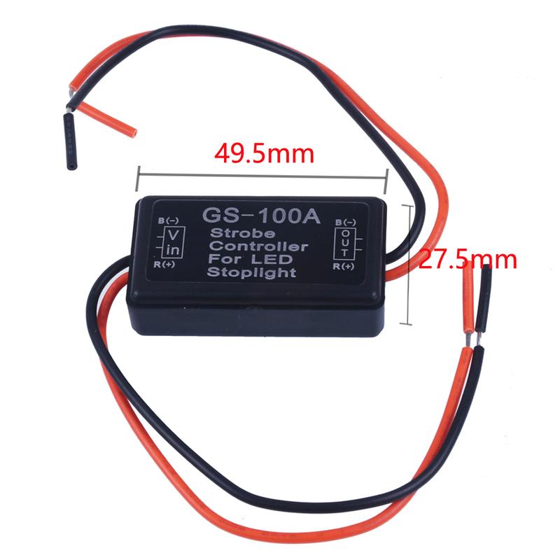 NEW Auto Car 12V GS-100A LED Brake Stop Light Strobe Flash Flashing Controller Box