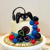 Video game themes Cake Toppers Headset Cake Decoration Ball Controller Cake Decoration for Birthday Party Cake Decoration