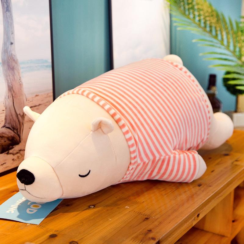 Creative Polar Bear Hug Pillow Bear Plush Toys Software Doll Children Doll Girls Birthday Gift