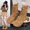 Women's 2025 Retro Soft Sole Canvas Ankle Boots - Summer Breathable and Lightweight for Hiking and Travel