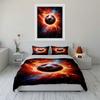 Fiery Soccer Ball Bedding Set Bedding set (1 duvet cover, 2 pillowcases, duvet not included)