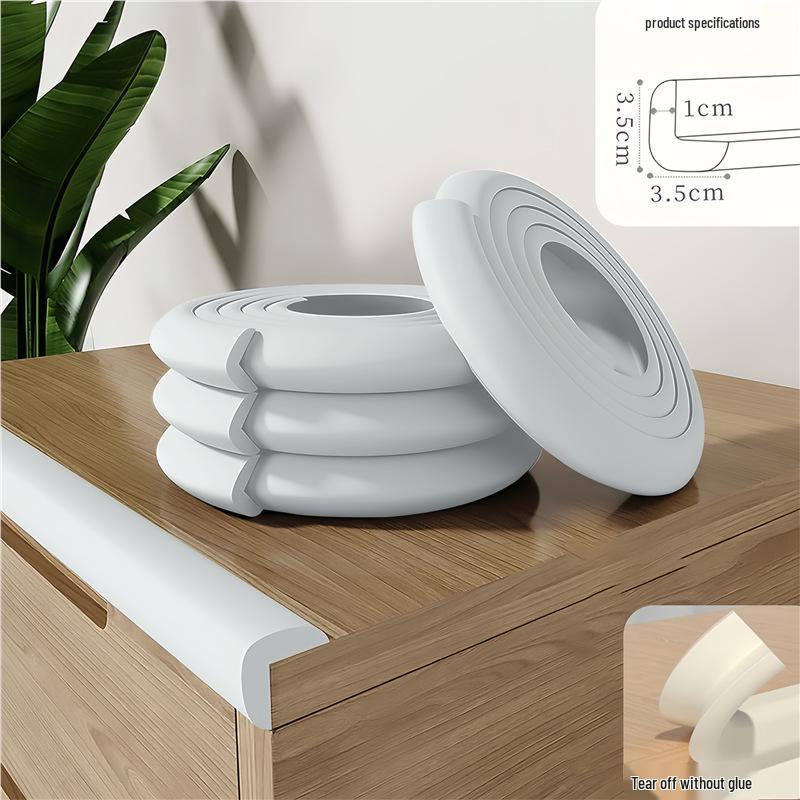 Soft Foam Edge and Corner Anti-Collision Protection Strip for Table, Window, Door, and Sill
