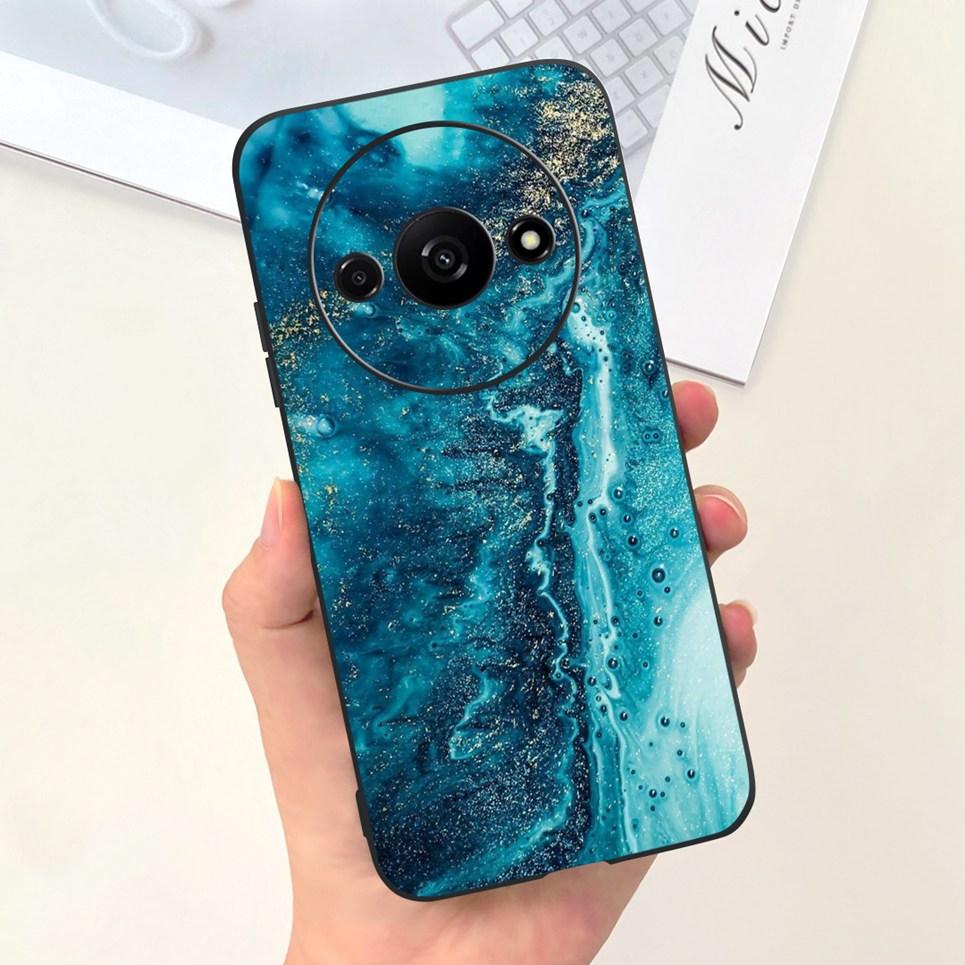 Rückseite für Xiaomi Redmi A3 4G Drachen Cartoon Tiere Cartoon Malerei Funda Etui für Xiomi RedmiA3 A 3 Weiche TPU Silikon Tasche