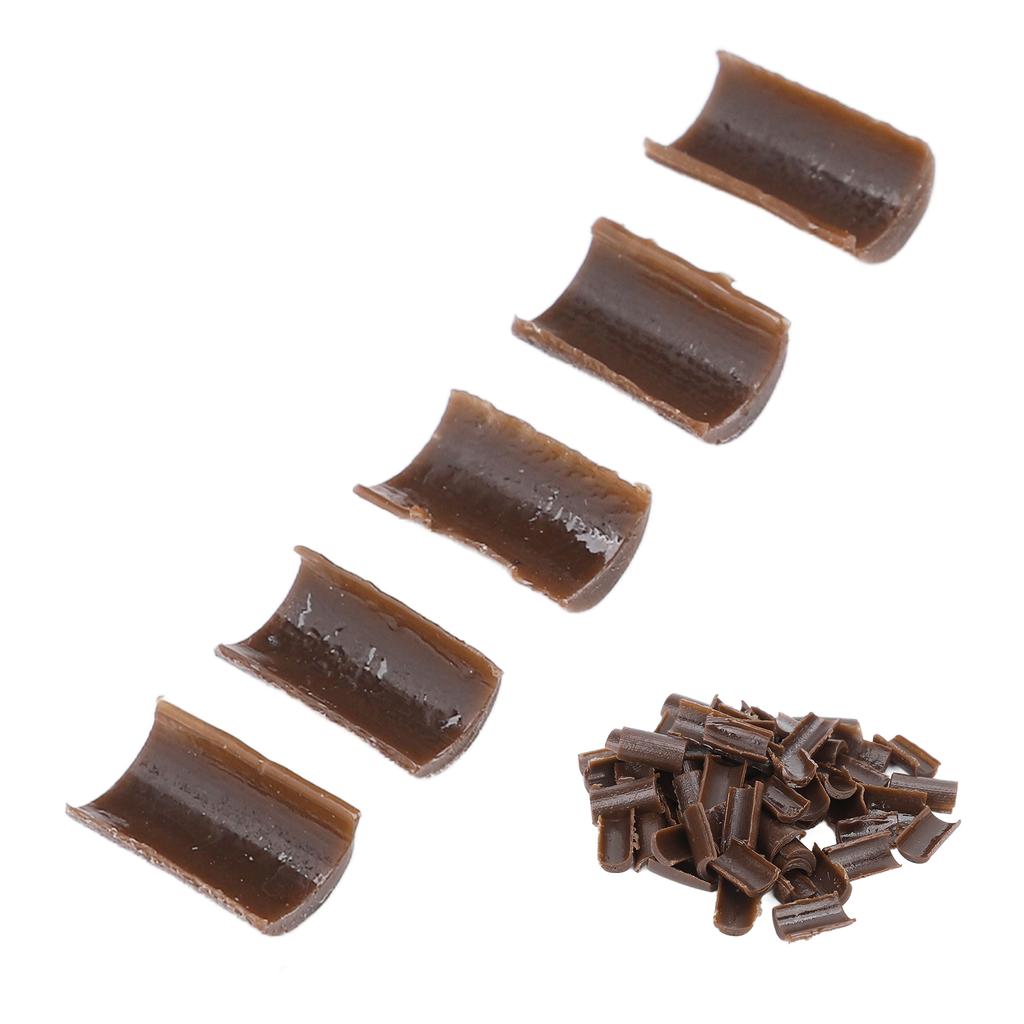 2 Bag U Tip Hair Extension Granule Home Salon Resin Wig Extension Thermal Bonding Granule Bead Brown