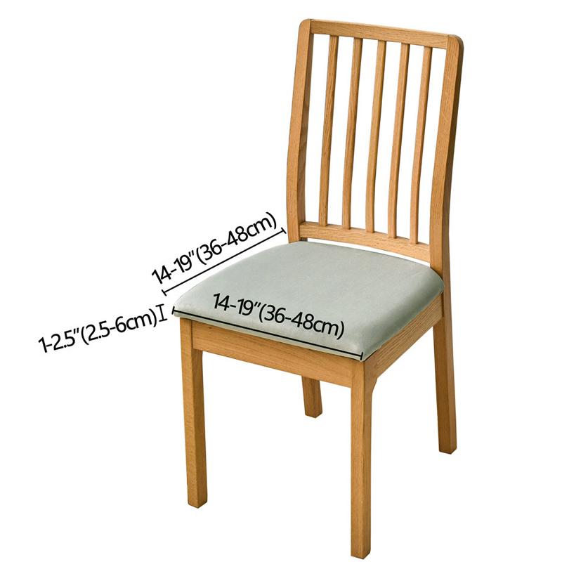 1PC PU Leather Dining Soft Cushion Chair Covers Restaurant Chair Covers Hotel Chair Cushion Covers Removable Suit for 36-48cm