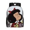 Mafaldas Flowers 80s Cool Backpack Gift Student Business Daypack for Men Women Laptop Canvas Bags