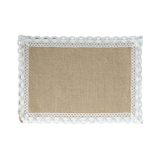 Bohemian Jute Placemats Heat-Insulating Placemats Wear-Resistant Stain-Proof Mats Reusable Heat-Resistant Pads for Tables, Kids & Family Dining B