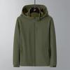 Unisex Trendy Three-Proof Windbreaker: Heavy-Duty, High-Quality Hooded Jacket for Men, Spring/Autumn 2026.