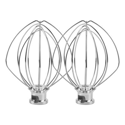 Насадка для міксера з дроту з нержавіючої сталі з 2 шт. для Kitchenaid K45WW Повітряна куля для торта з борошном Збийте мішалку для яєчного крему