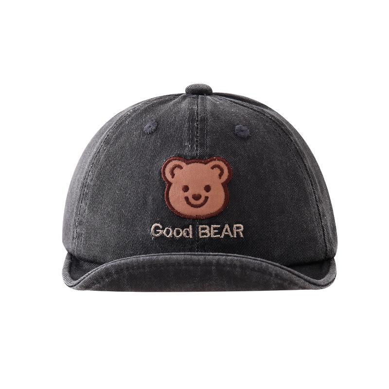 Baby Hat Spring and Autumn New Style Old Cute Children's Bear Baseball Cap Soft Brim Versatile Infant Baseball Cap