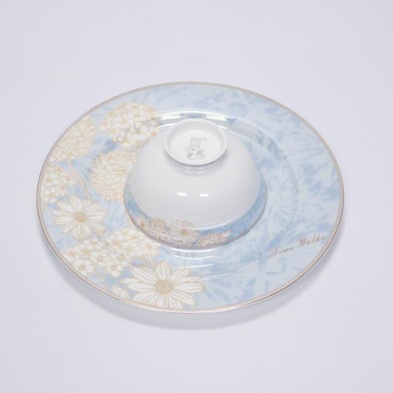Northern Scenery Time Walk Bone China Dinnerware Set
