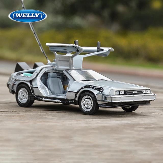 

Велли 1:24 DMC-12 Delorean Назад в будущее Машина времени Литая под давлением Модель из сплава Металлическая машина для детей Мальчик Игрушка Подарок Коллекция
