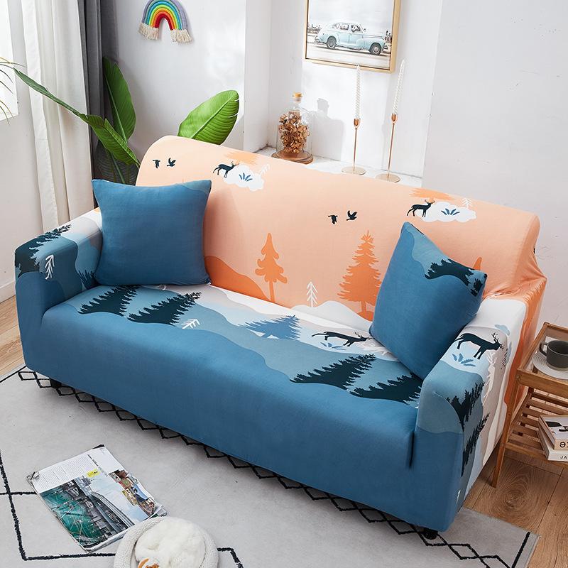 Bedruckter Sofabezug, multifunktionaler gestrickter Stretch-Sofa-Matratzenbezug, Sofabezug-Stücke