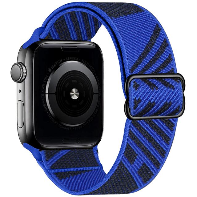 Elastische Nylonband voor Apple watch 10 band 44mm 40mm 49mm 45mm 41mm 46mm correas armband iWatch serie 3 5 6 se 7 8 9 ultra 2