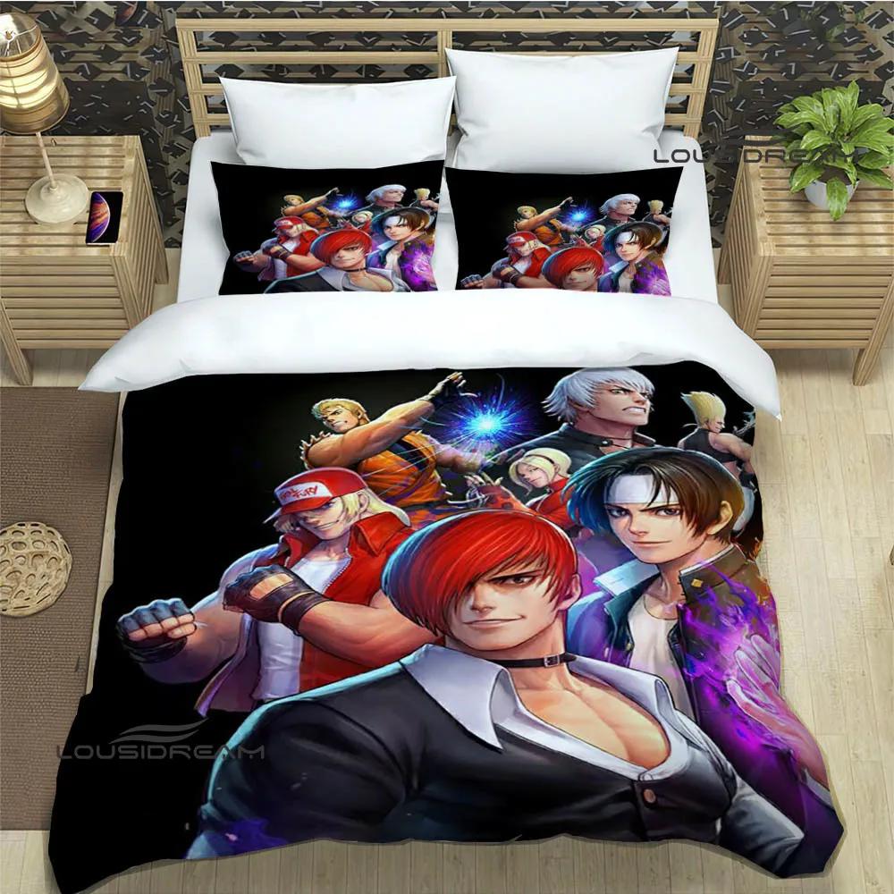 3D KOF game Cartoon Printed Bedding Sets exquisite bed supplies set duvet cover comforter set bedding set luxury birthday gift