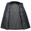 2024 Autumn Winter Men Woolen Coats Business Casual Fashion Double Collar Coat Wool Blends Stand Collar Warm Trench Jackets Men