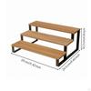 Sturdy 3Tier Display Riser | Wood and Metal Construction, Stand, for Countertop