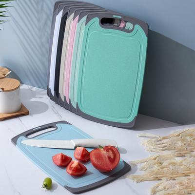 Dwustronna deska do krojenia, deska do krojenia mięsa i warzyw z rowkami, łatwy uchwyt, antypoślizgowy, niezbędny sprzęt kuchenny dla smakoszy i szefów kuchni