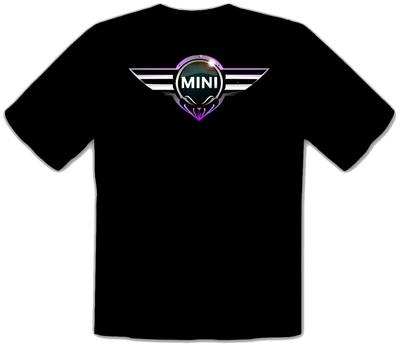 MINI COOPER AUTO LOGO Schwarzes T-Shirt -540-