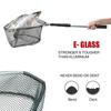 Fishing Landing Net Aluminum Alloy Durable Telescoping Extend To 190cm/130cm/55cm Folding Mesh Safe Fish Catching Releasing