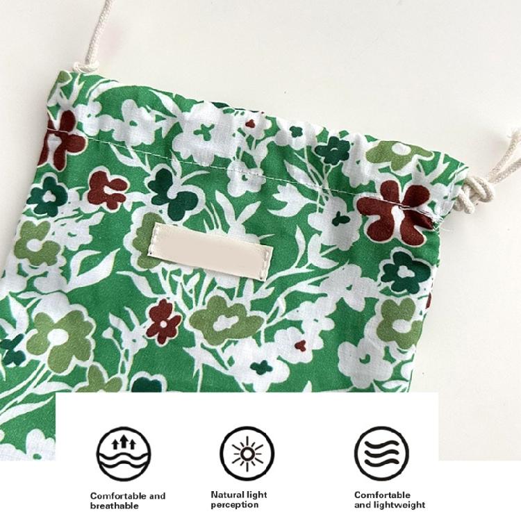 Fashion Flower Print Drawstring Bag Women's Fashion Bag Men's Toiletry Bag For Organizing Lipstick Toiletries