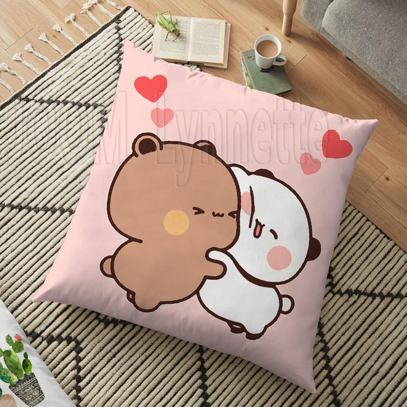 

Молоко и мокко пары панда медведь бубу дуду наволочка декоративная подушка для дома декоративная квадратная наволочка с принтом диванная подушка 45 см 18