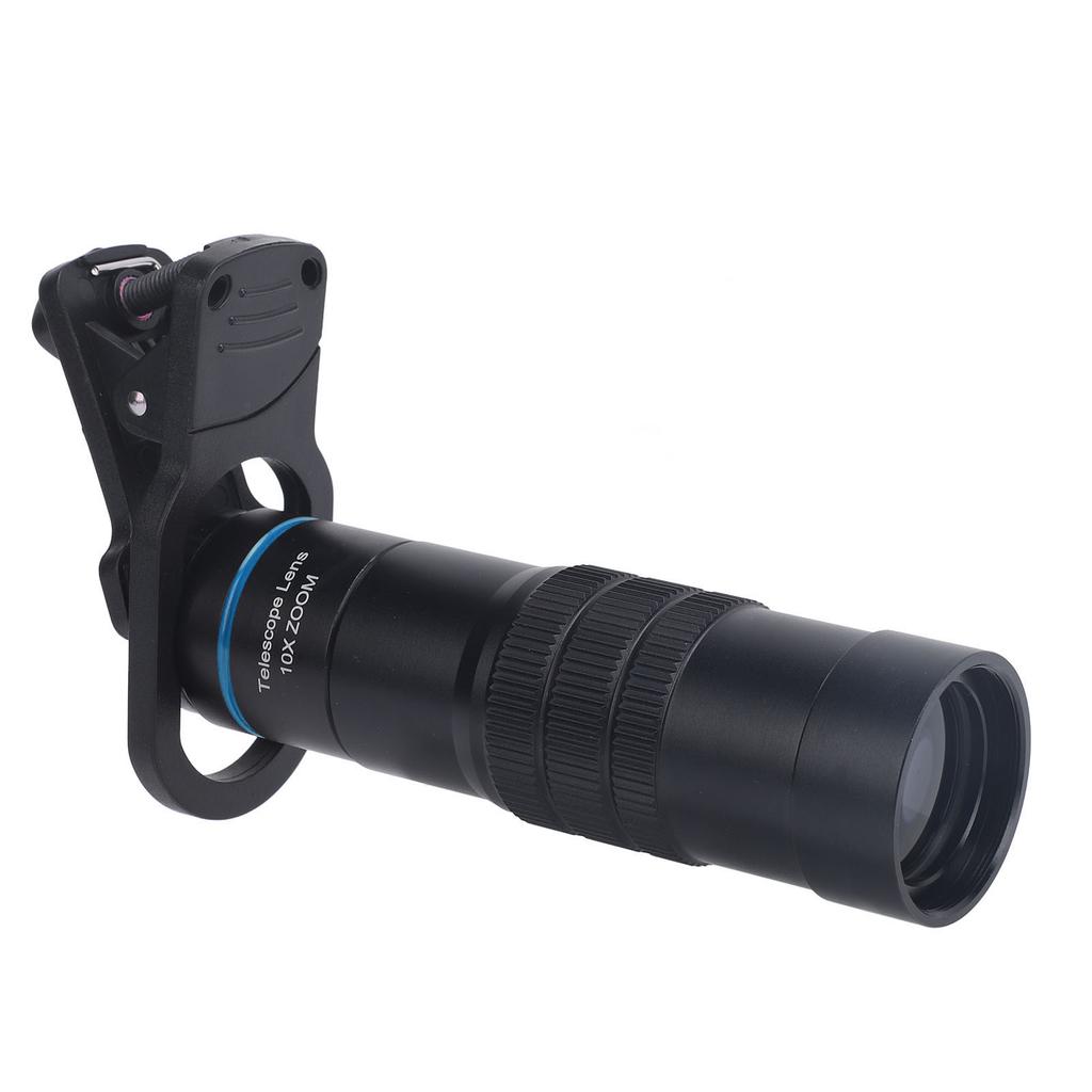 Telescop pentru Telefon Mobil Zoom 10X HD Lentilă Telefoto pentru Telefon Tot Metal Acoperire Multistrat Clemă pentru Telefon Mobil Telescop Monocular pentru Vizionare Jocuri Concerte