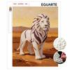 DIY Pearl Art Painting Majestic Lion Handmade Craft Modern Wall Decor Leisure Relax Activity Nice Gift for Novice Art Practitioners Home