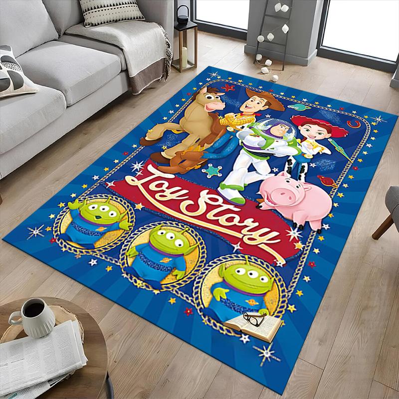 1pc Toy Story Adventure Carpet for Playroom Bedroom Living Room Sofa Home Decor,kids Game Area Rug Non-slip Floor Mat Y72945