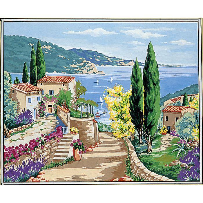 Canevas Pénélope Antique Méditerranée 60x70cm