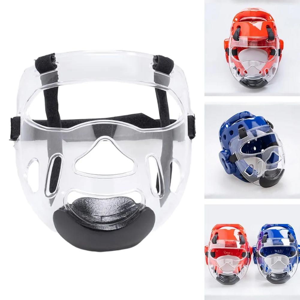 Professional Taekwondo Head Protector Mask Tactical Fast Helmet Face Cover Kids Muay Thai Boxing Taekwondo Karate Guard Mask