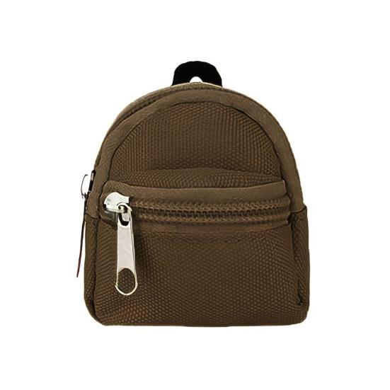 Mini Backpack Coin Purse, Scratch Resistant Zippered Compartment Keychain Bag, Waterproof Oxford Cloth Earphone Case
