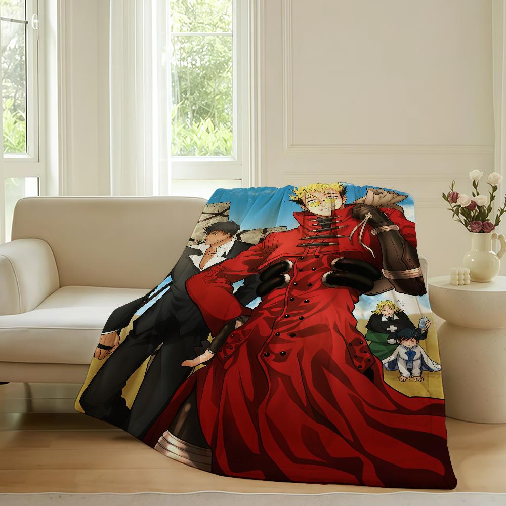 Adventure Anime T Ttrigun Blanket For Sofa Office Bed Plane Travel Sleep Read Relax Camping Soft And Warm