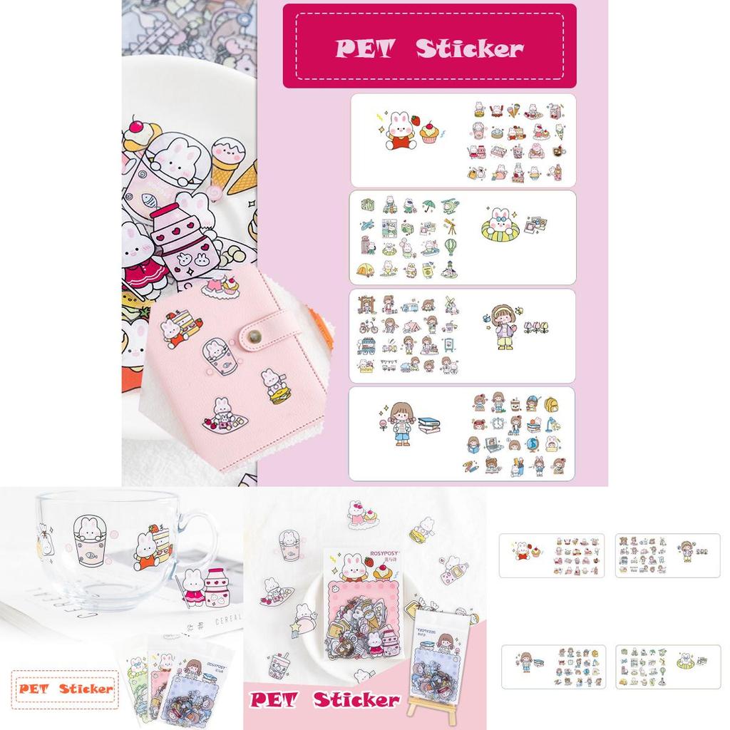 Rosyposy Fresh And Lovely Sticker Bag With Beautiful Hand-painted Patterns And Colors