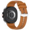 Flexible Silicone Watch Band Straps With Leather Accent For 40mm 44mm 46mm Models Comfortable Daily Wear Gym To Office