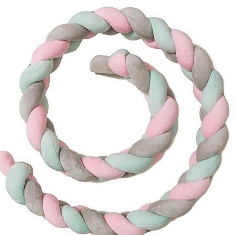 Fascia Anti-Collisione per Culla da Bambino INS: Treccia a Tre Fili Morbida Imbottitura per Quilting Fai da Te