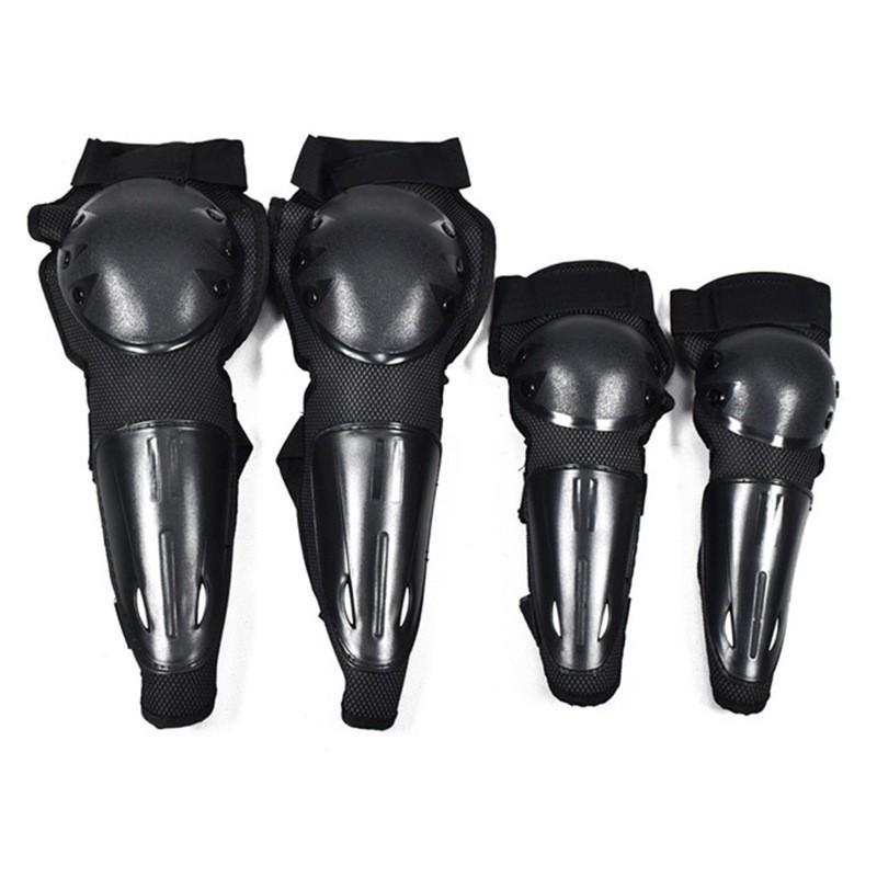 Motorrad Offroad Schutzausrüstungs-Set Knie Ellbogen Protektoren für Erwachsene PE Aufprallschutz Unisex Universell Passend