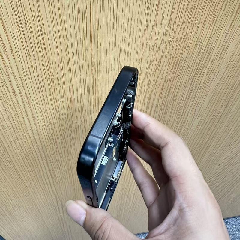 Second Hand 90%-New Frame Housing for iPhone 15 Pro Housing With Flex Cable Glass Good Working Repair Parts,Black SIM Version