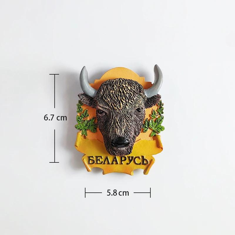 

Belarus Fridge Stickers Travelling Souvenirs European Bison Minsk Fridge Magnets Birthday Gifts Photo Wall Magnetic Stickers